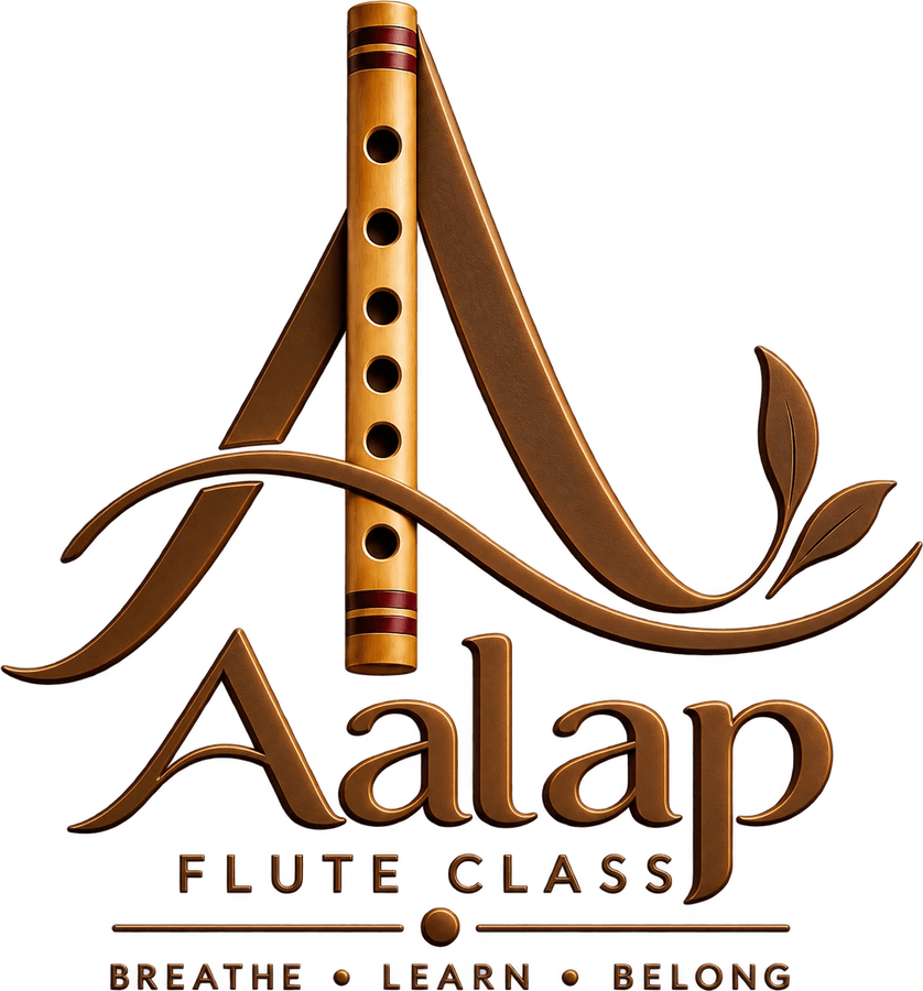 Aalap Flute Classes — Breathe · Learn · Belong